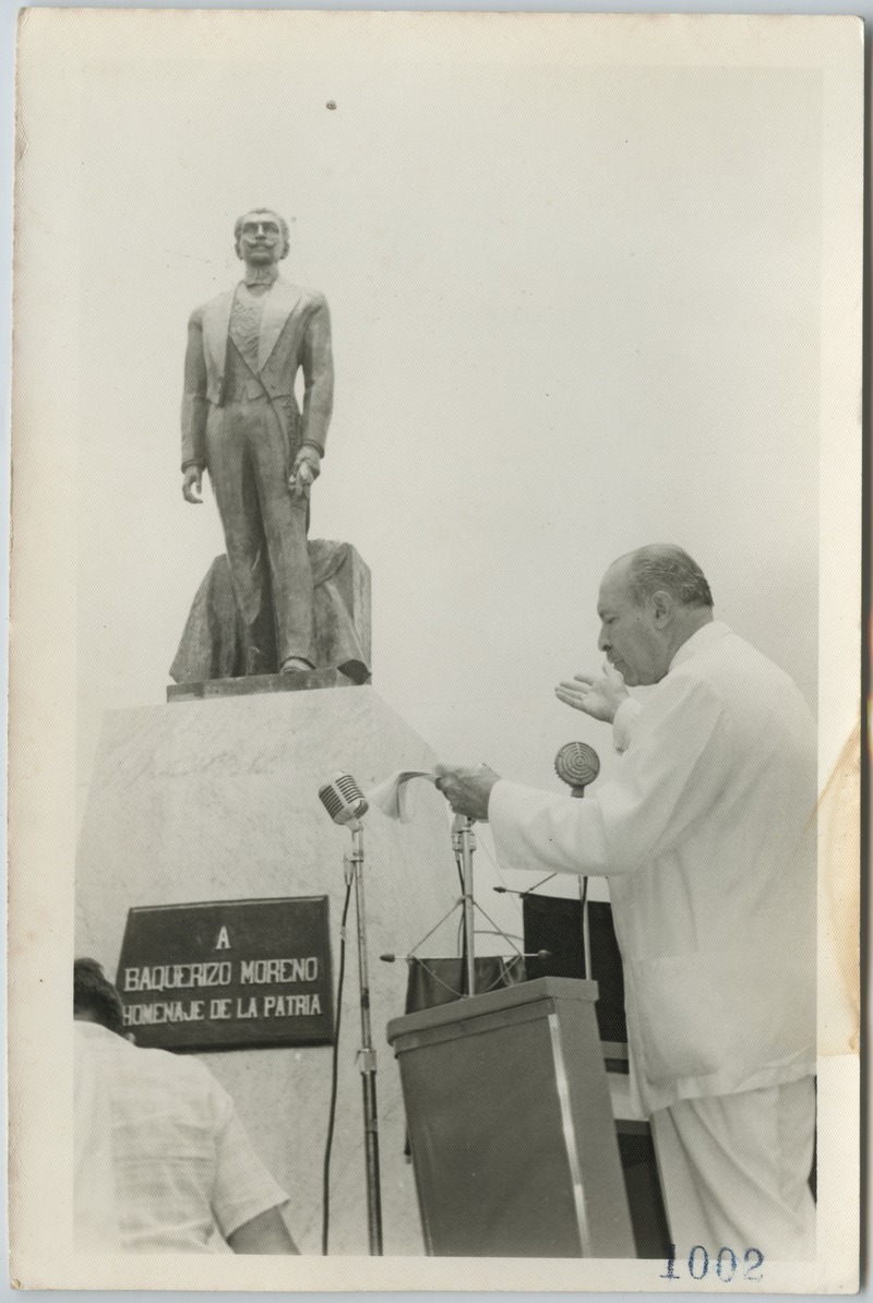 The Inauguration of one of many statues of Alfredo Baquerizo Moreno, Guayaquil, 1959