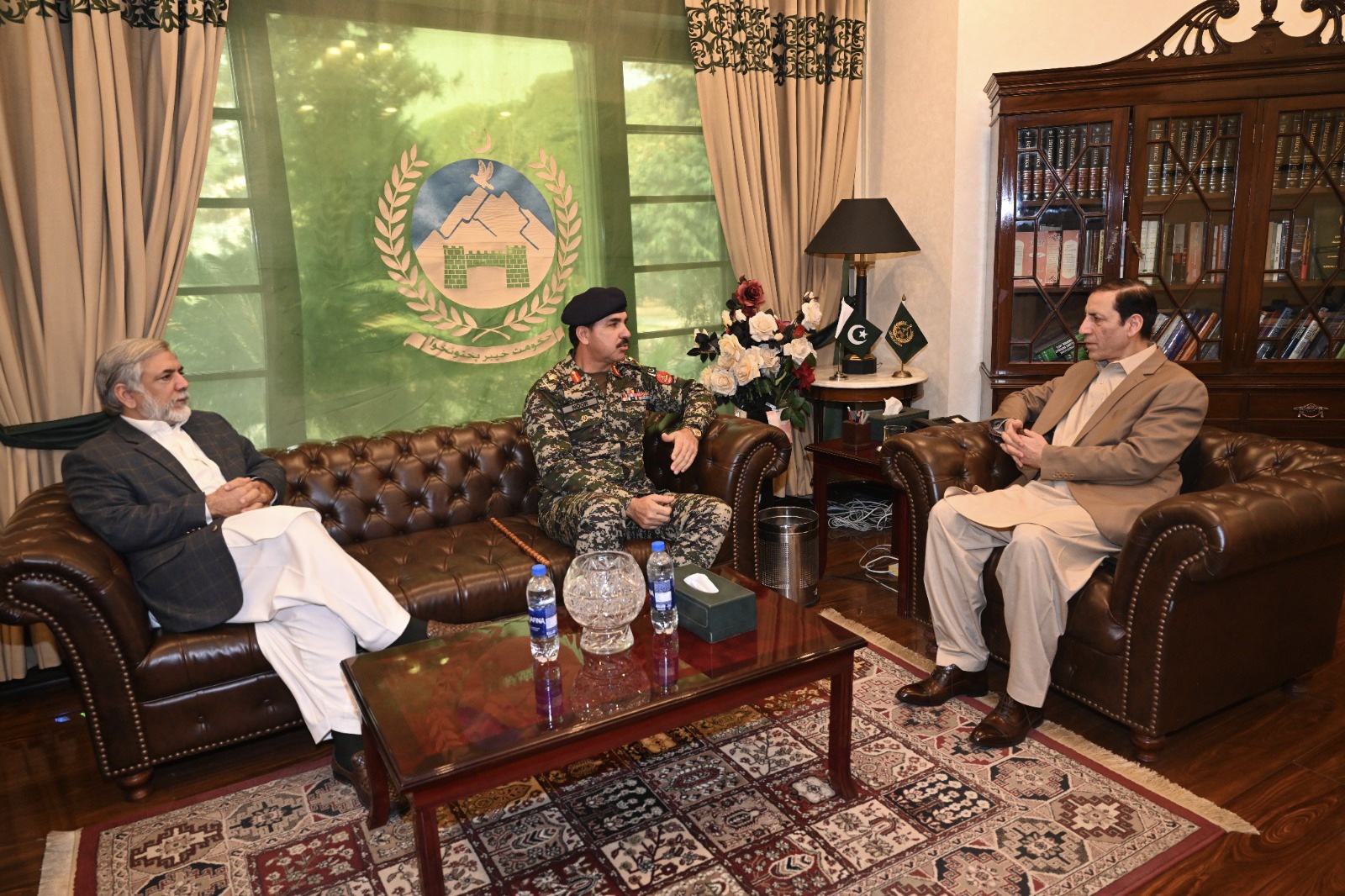 IG FC called on CM KP along with his Spokesperson Brig Syed Mujtaba Tirmizi