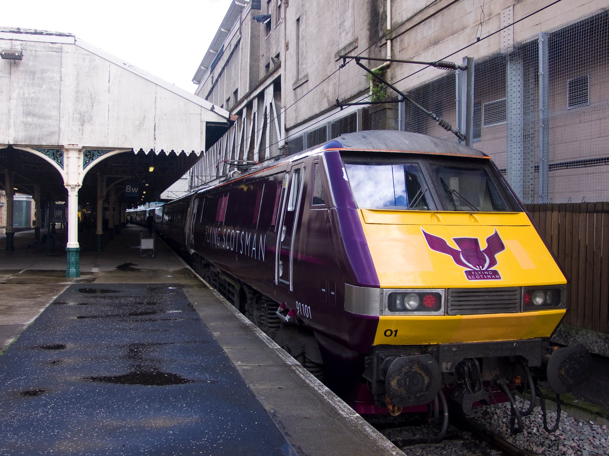 The Intercity 225, shown here in the livery of the Flying Scotsman, was so named because its design speed is .