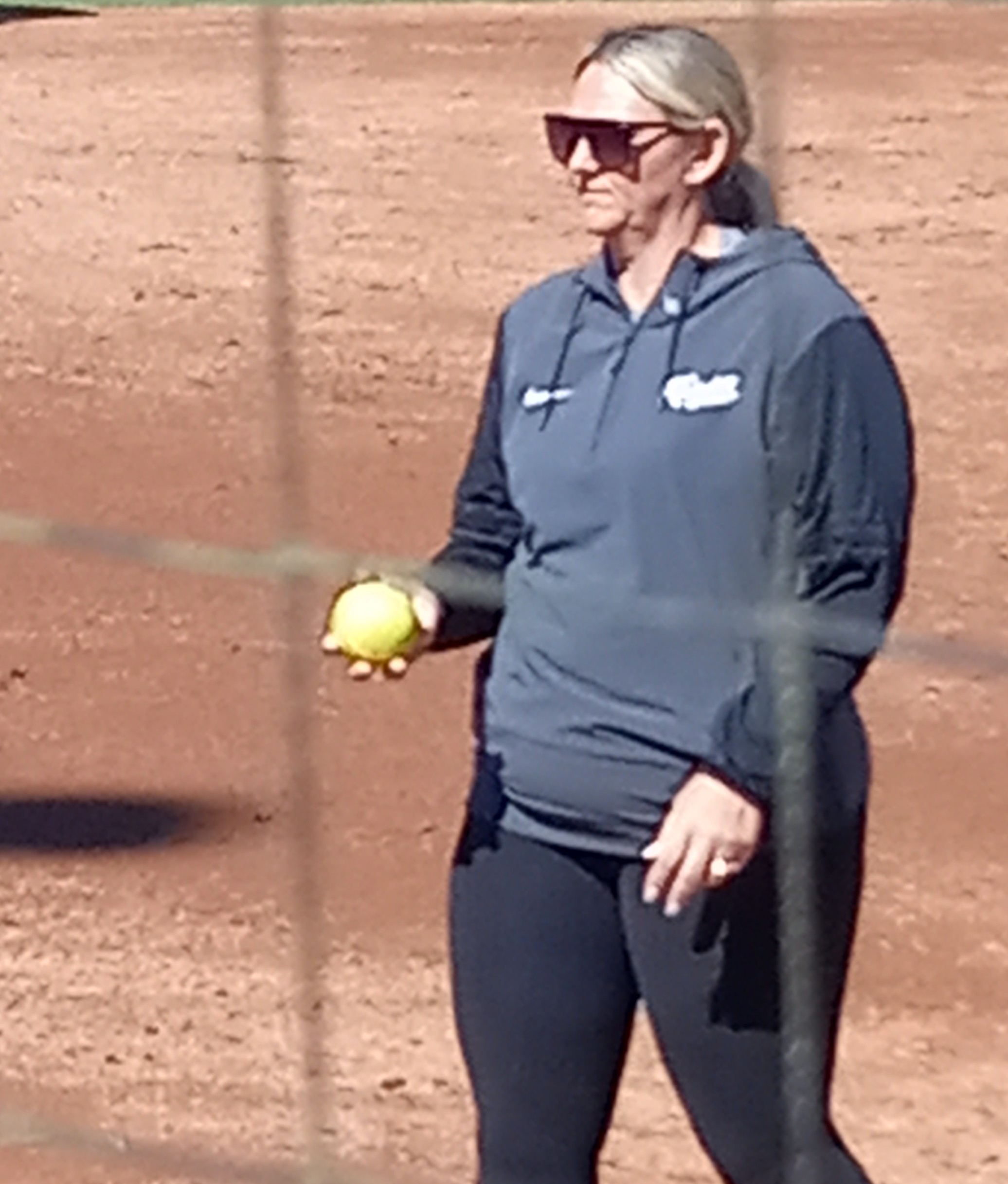 UCF Softball Coach Cindy Ball-Malone during a home game with Buffalo, 2-8-26.