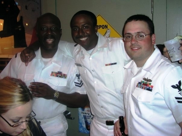 upleft|Petty Officer Forrest and Shipmates in Tampa, FL
