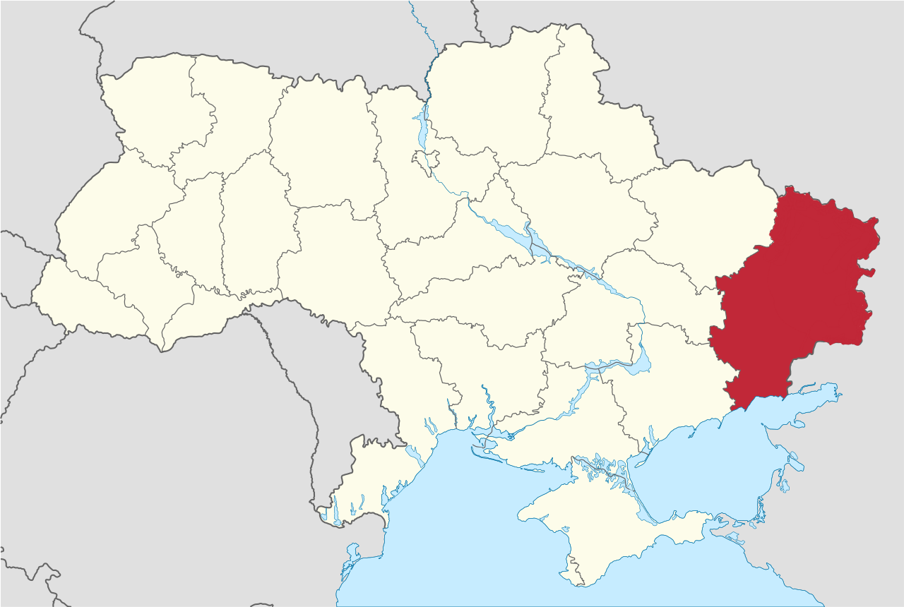 Donbas (Luhansk and Donetsk oblasts) within Ukraine