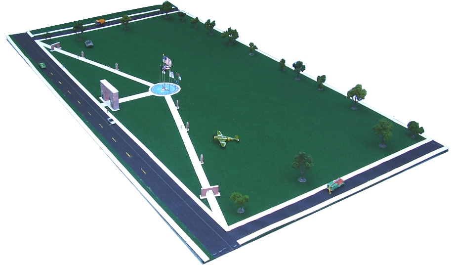 Model of proposed LaFayette Jackson Veterans Memorial Park Model of proposed LaFayette Jackson Veterans Memorial Park