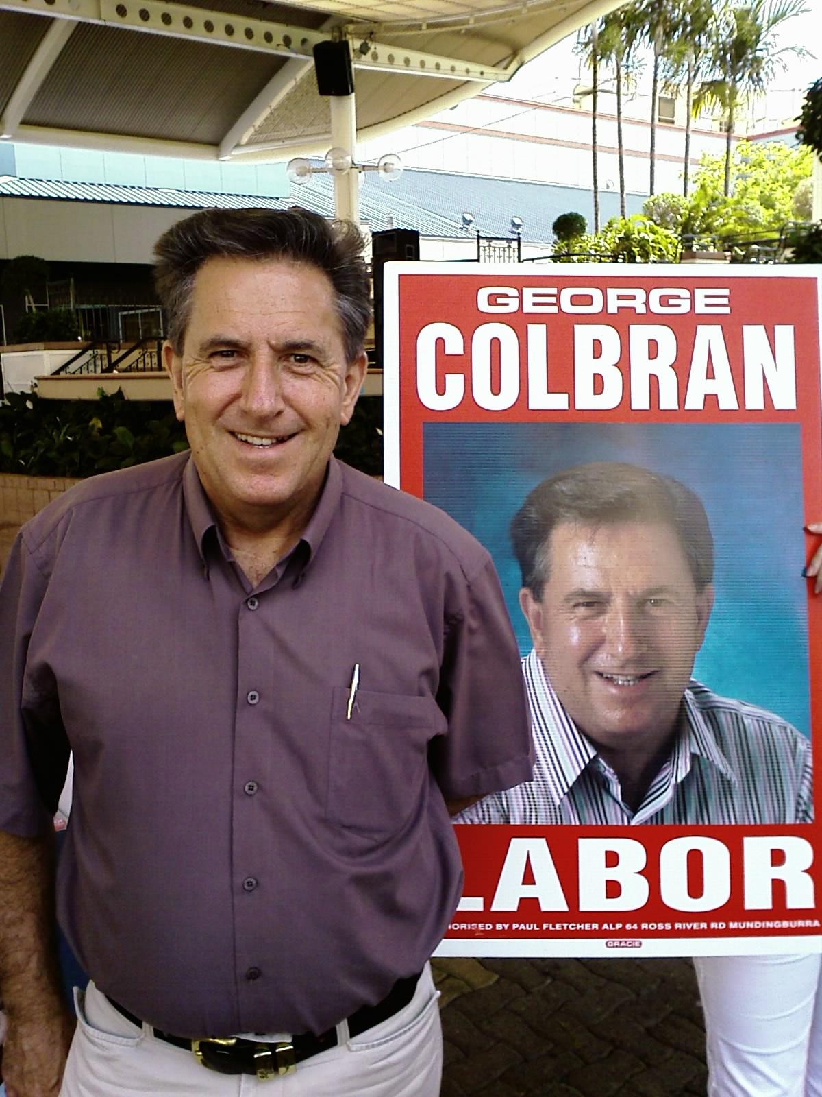 George Colbran at the Flinders Mall Sunday markets during the 2007 election campaign