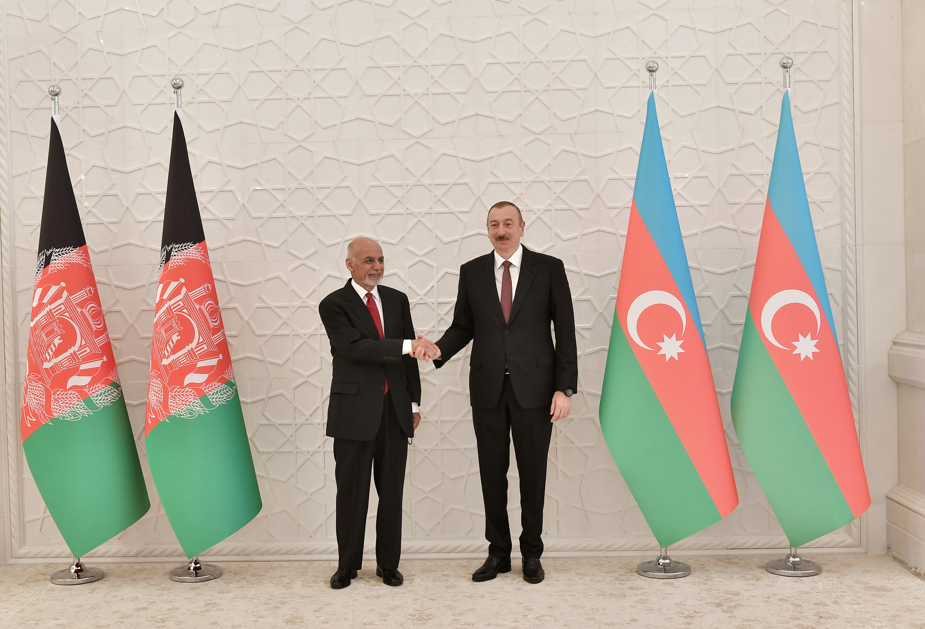 Ilham Aliyev and Ashraf Ghani, 26 October 2019