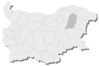 Map of Bulgaria, 30th MMC – Shumen is highlighted