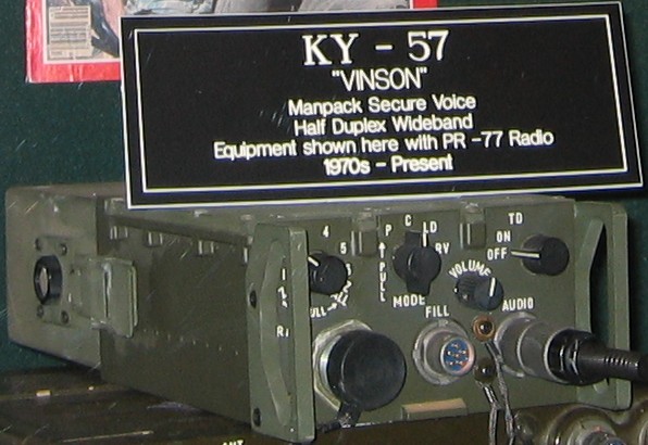 A KY-57 on display at the National Cryptologic Museum.