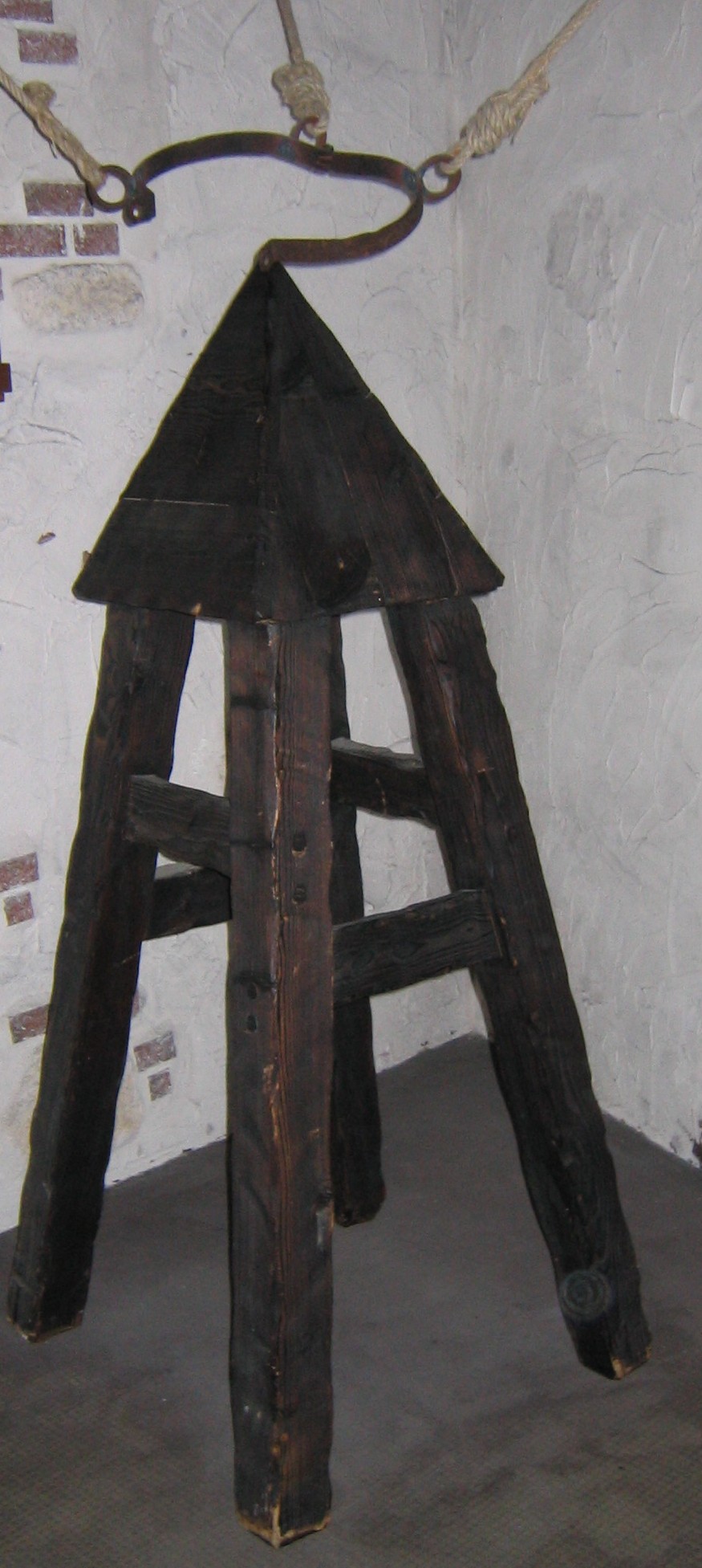 Judas Chair at the torture museum of Freiburg, Germany