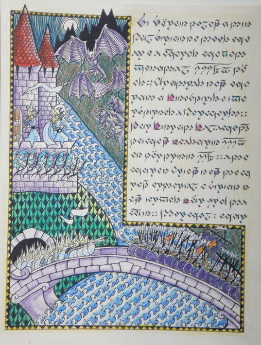 The Stoming of Tol Sirion illustration by Tom Loback