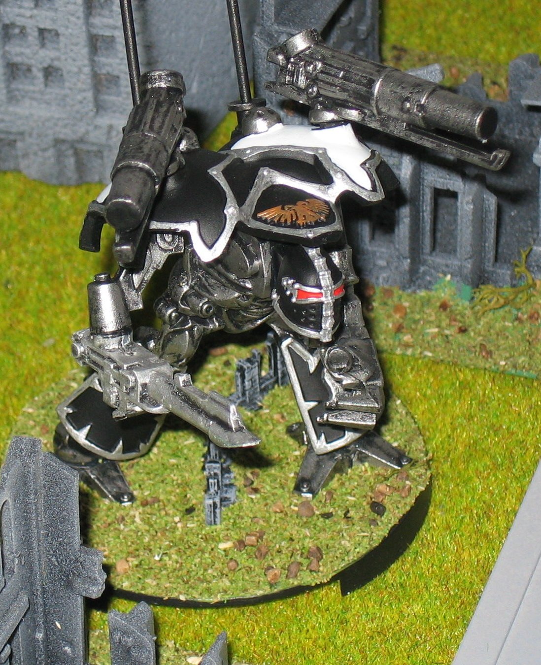 An Imperial Warlord Class Titan from the original Adeptus Titanicus boxed set