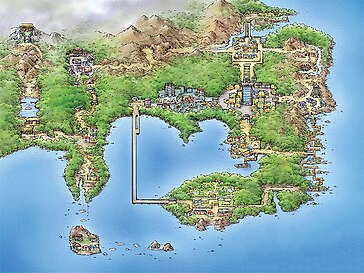 Kanto region in the third generation of Pokémon games