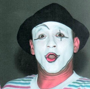 Mime performing at inauguration Mime performing at inauguration