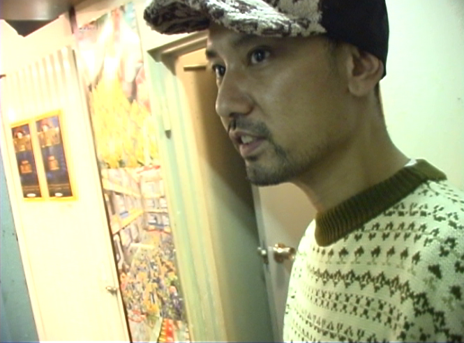 Rapper NIPPS in Shibuya, 2005.