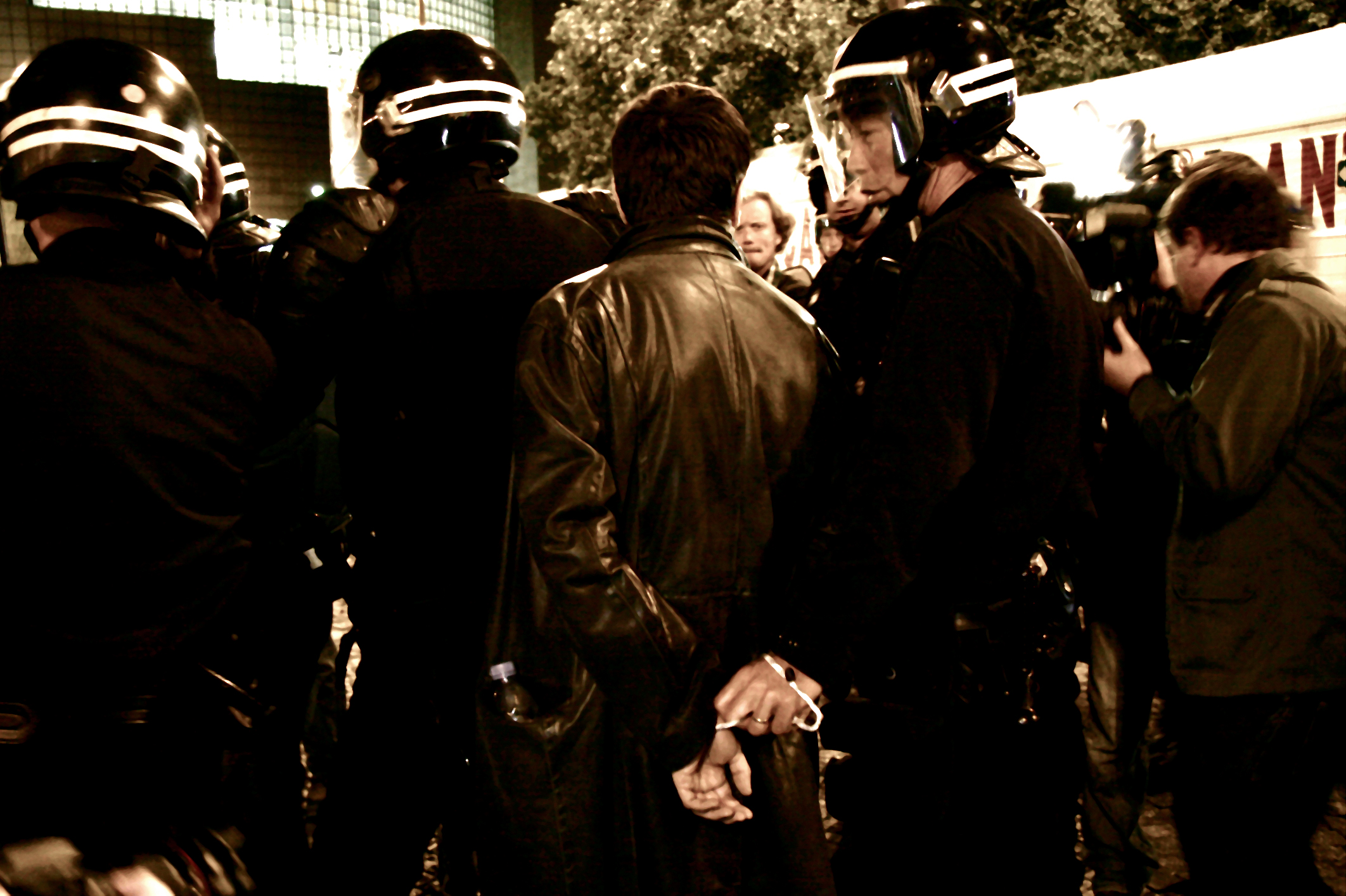 Place de la Bastille, Paris, following Nicolas Sarkozy's election on May 8, 2007