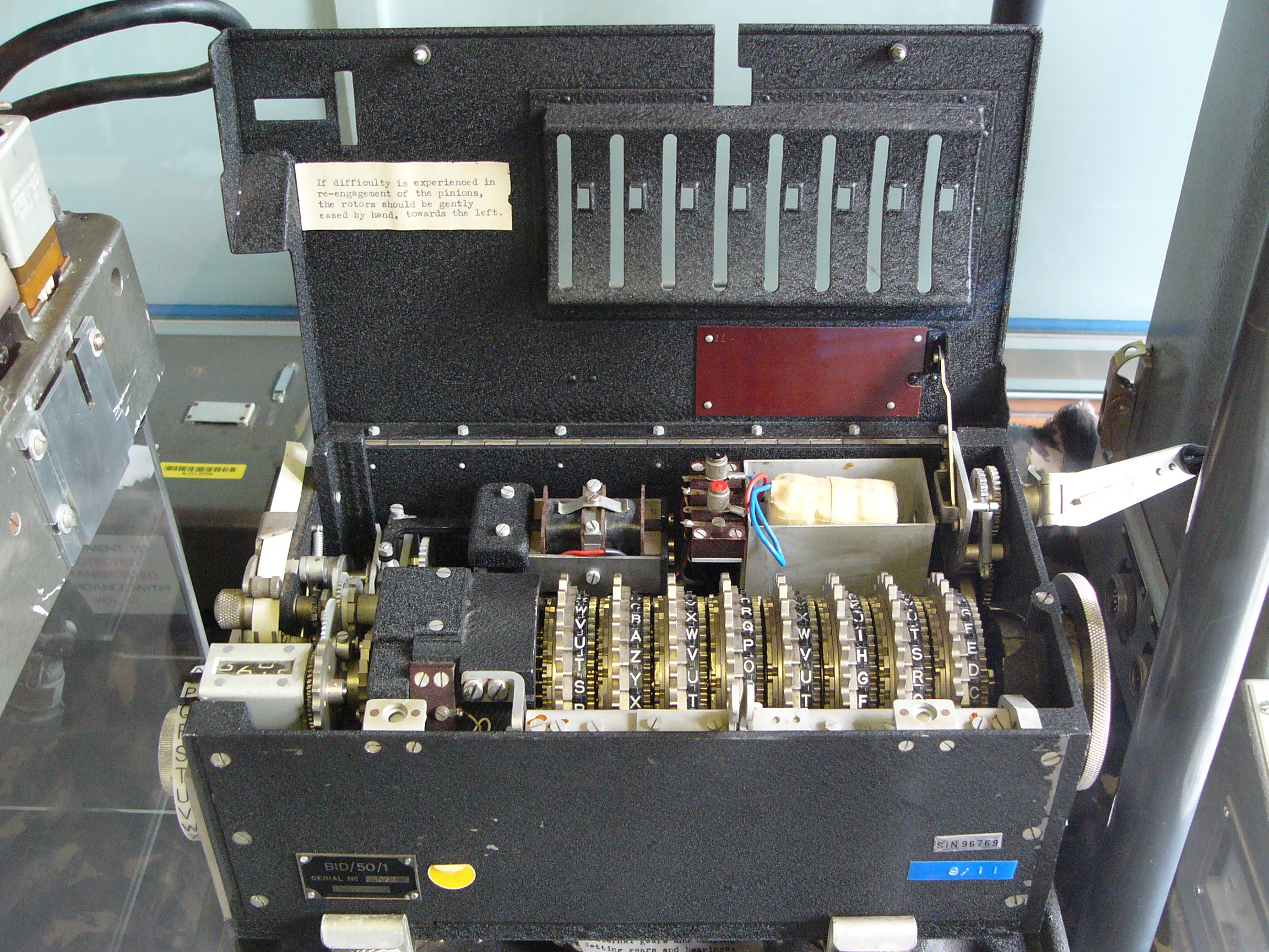 Portex on display at Bletchley Park Museum, UK.