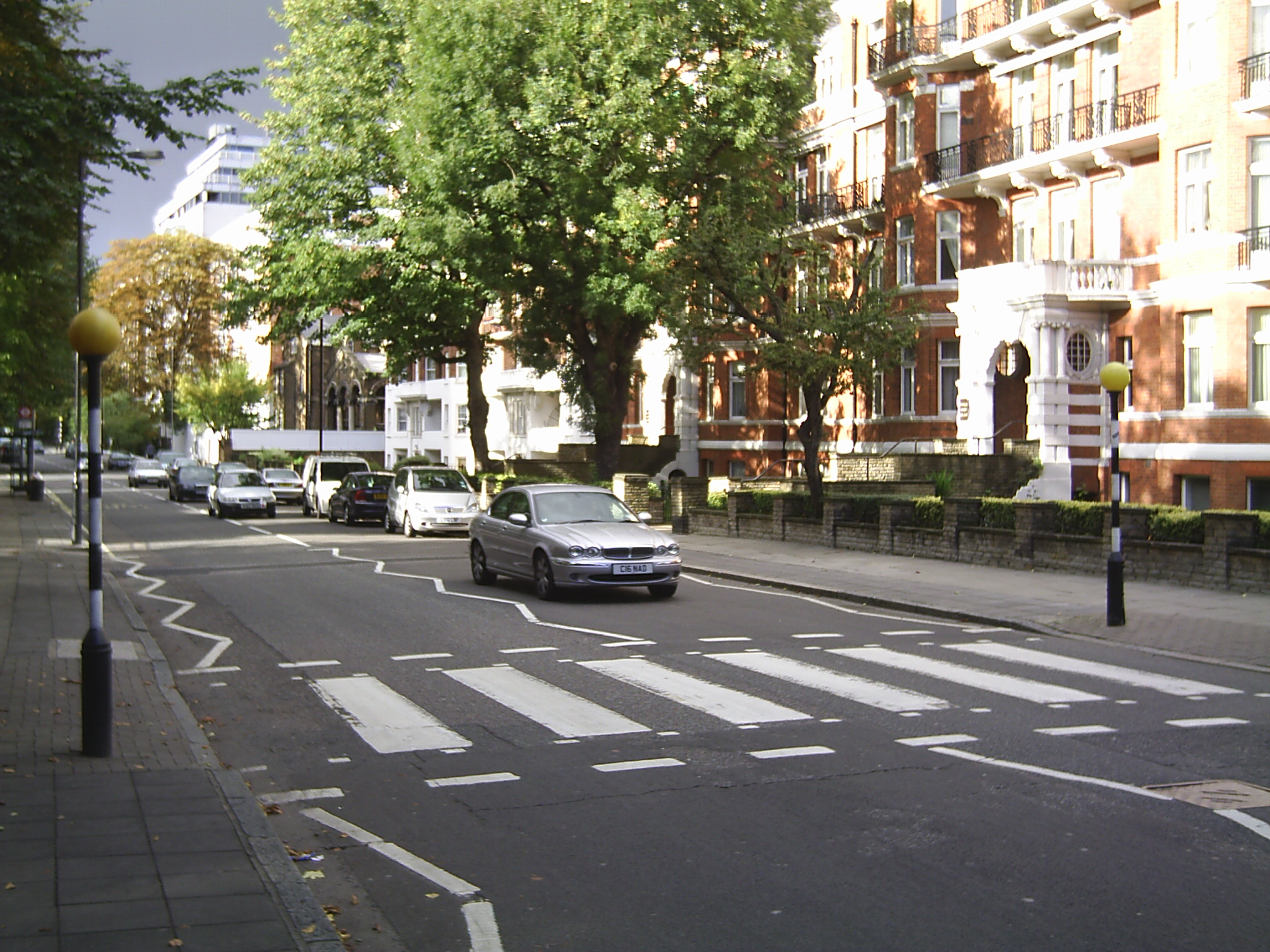 The famous Abbey Road Zebra crossing