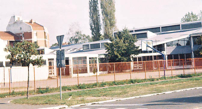 The school building