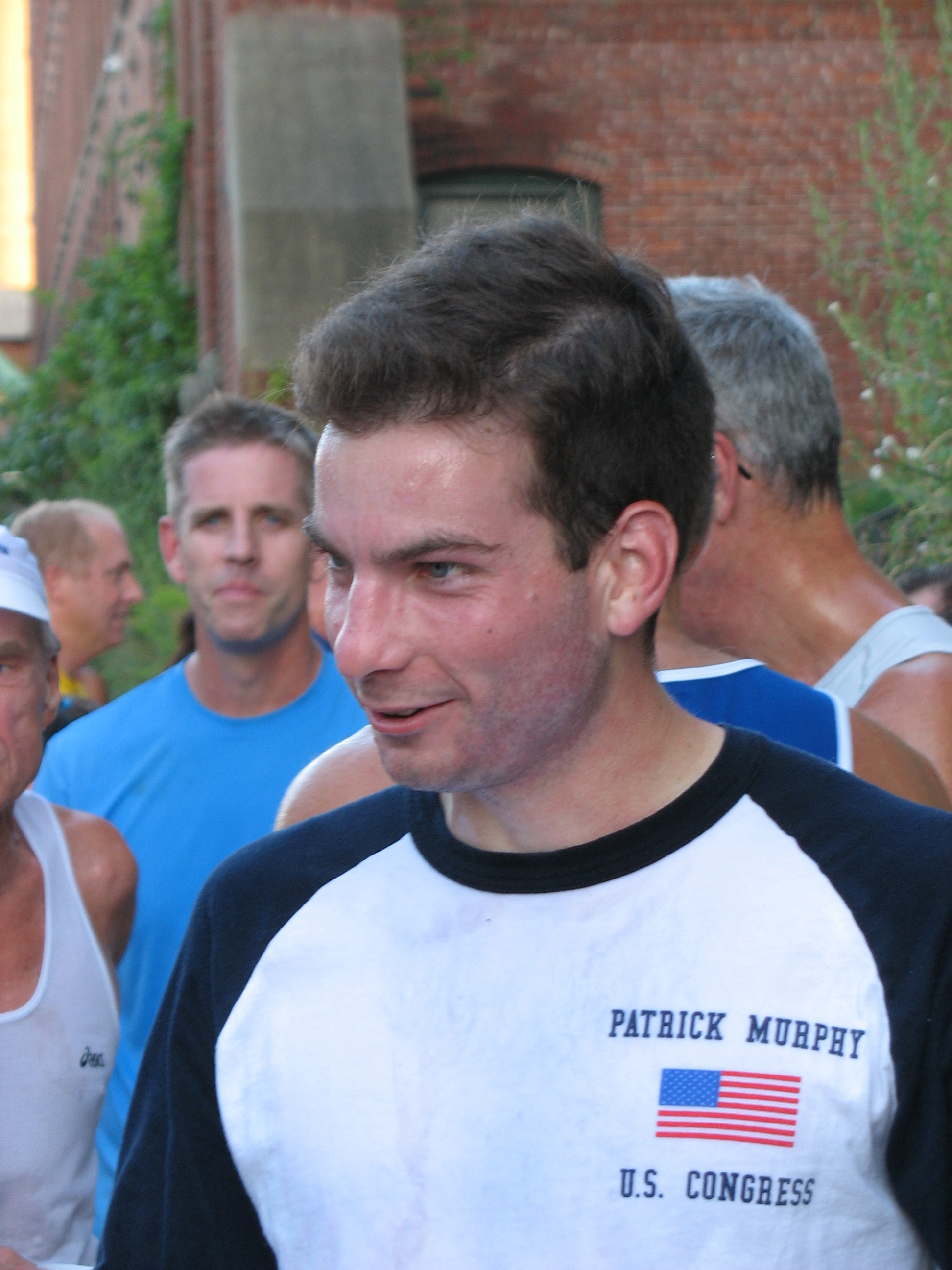 Patrick Murphy after a road race in Lowell