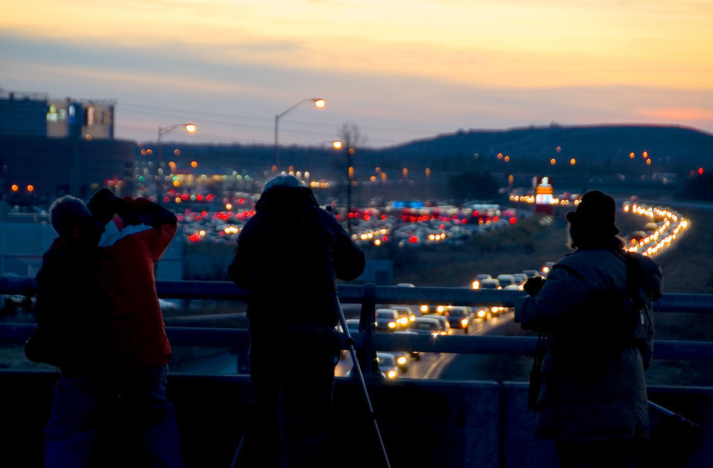 RA Photo Club members photograph exodus from a Senators game
