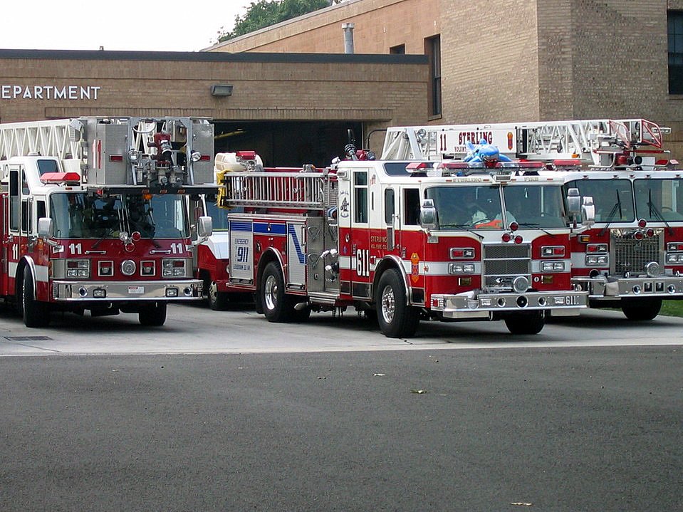 Old Tower 11, Engine 11, and Quint 11 at Station 11