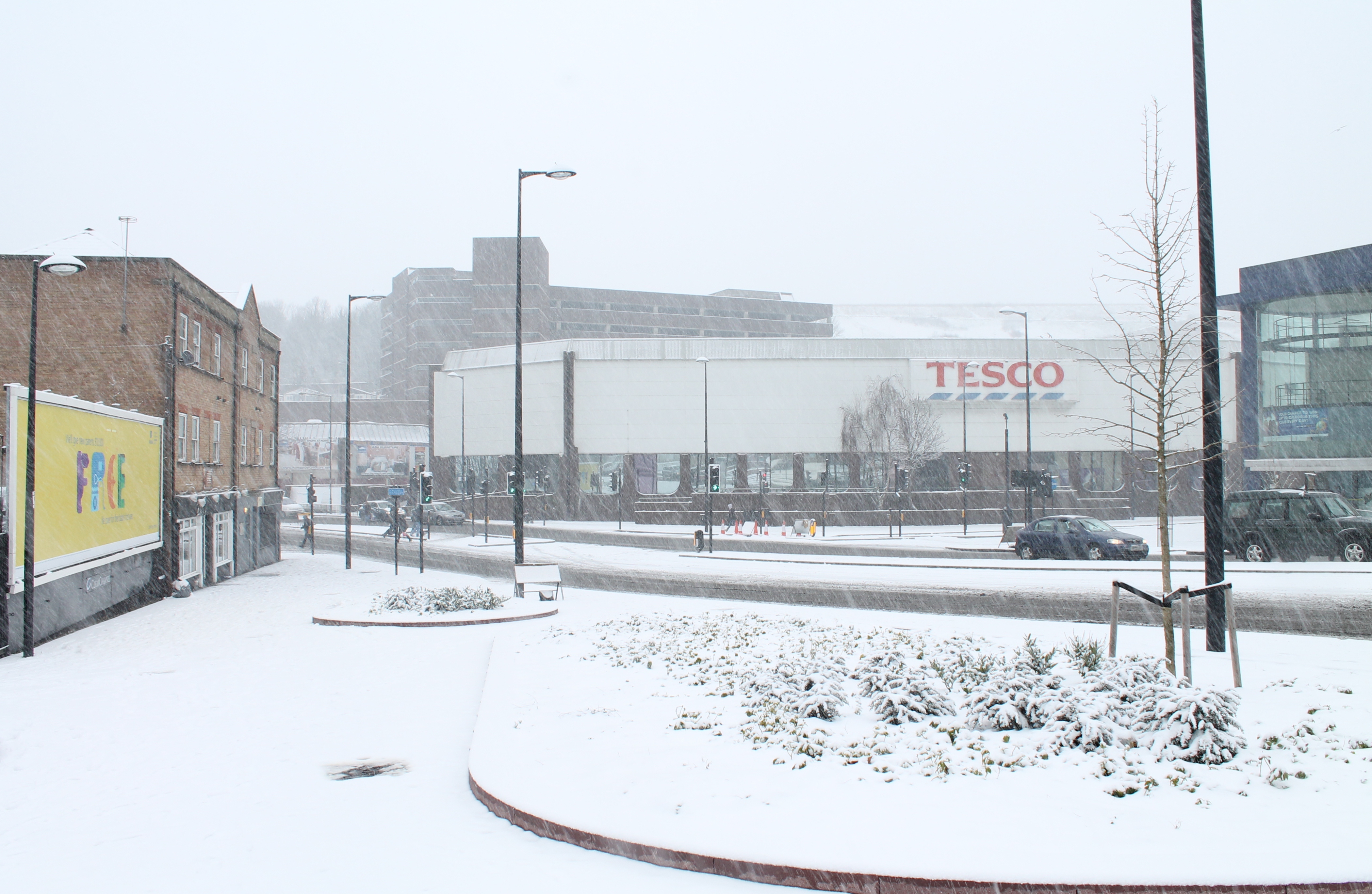 The Tesco building, photographed 20 January 2013.