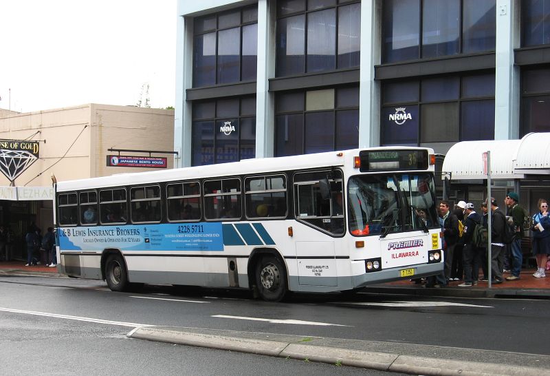 Premier Illawarra bus in the Wollongong CBD