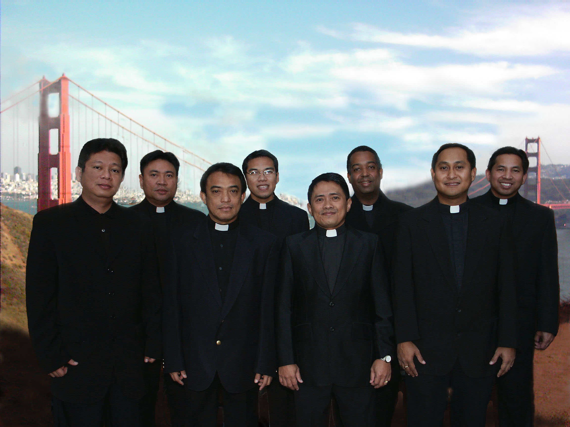 The Singing Priests of Tagbilaran at the Golden Gate Bridge in San Francisco, CA The Singing Priests of Tagbilaran at the Golden Gate Bridge in San Francisco, CA