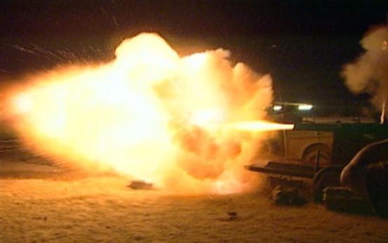 Cannons and various non-firearm weapons are featured during the Gun Show.