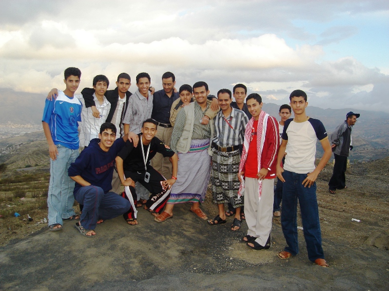 some students with their teatchers in journey to aden
