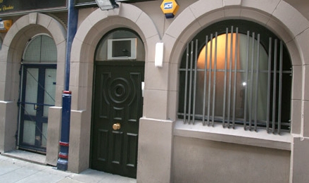 The entrance to the Circle Club