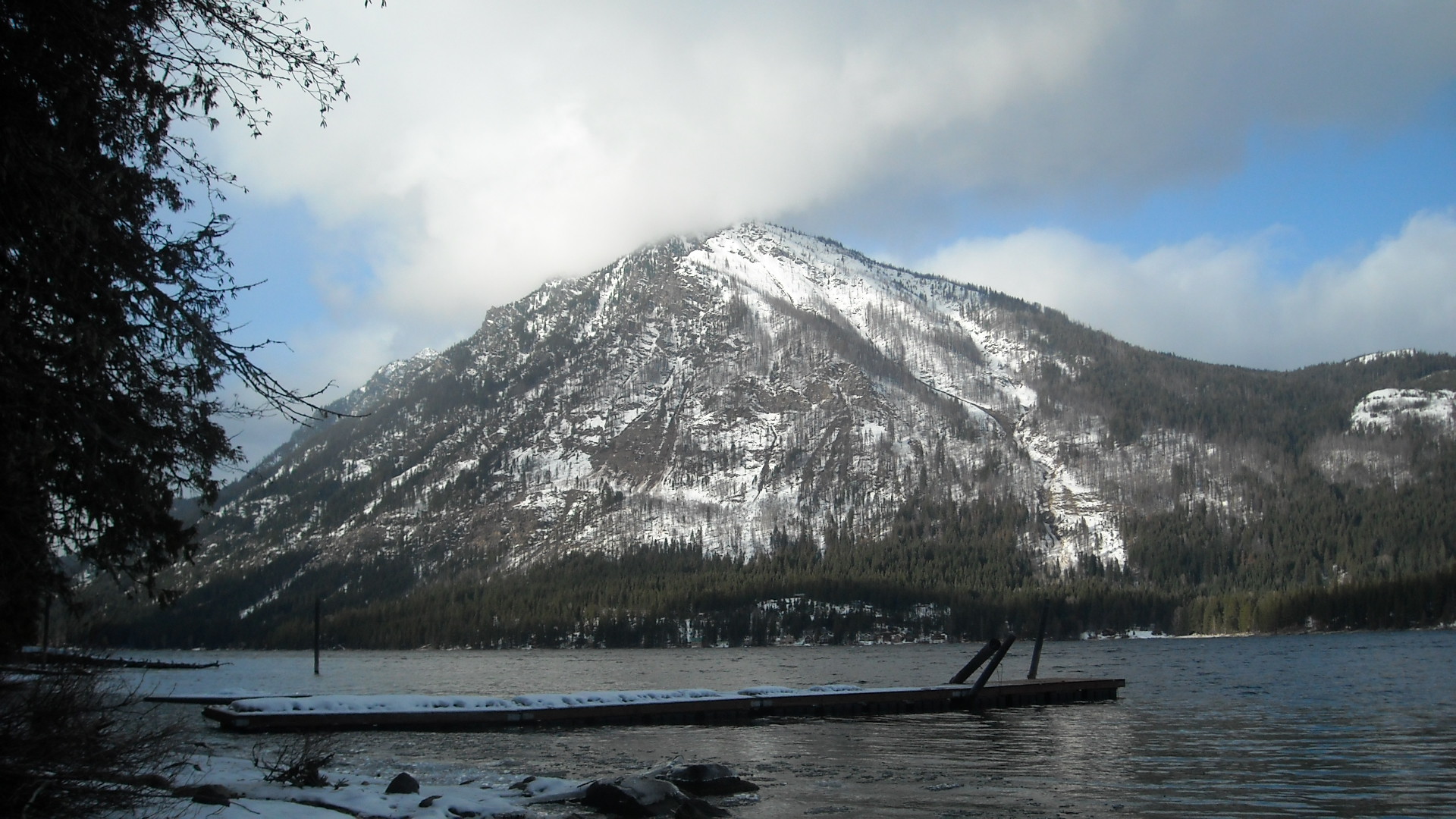 Mount Dirty Face from Camp Zanika shores