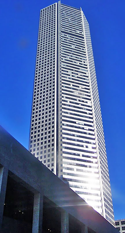 JPMorgan Chase Tower (Houston), Texas. The tallest five-sided building in the world