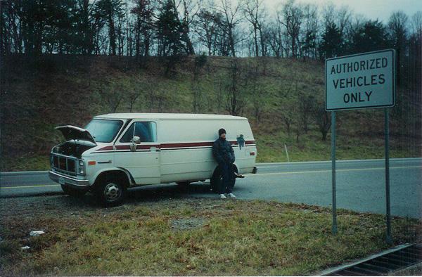 The van El Toro used by The Exploder on the last U.S. tour in January 2000.