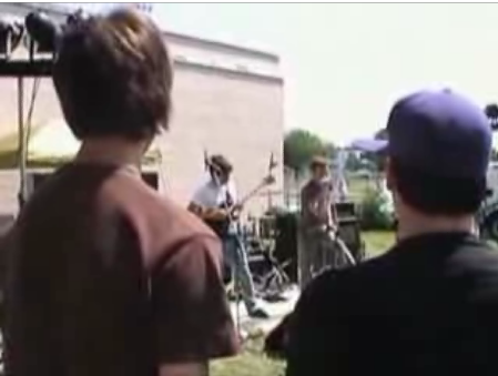 The band Protest the Hero playing outside of the Pavilion