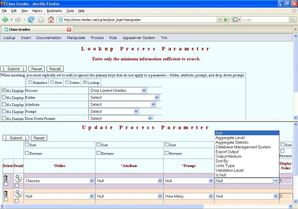Appaserver management in a browser.