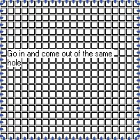 Overcast Stitch Example