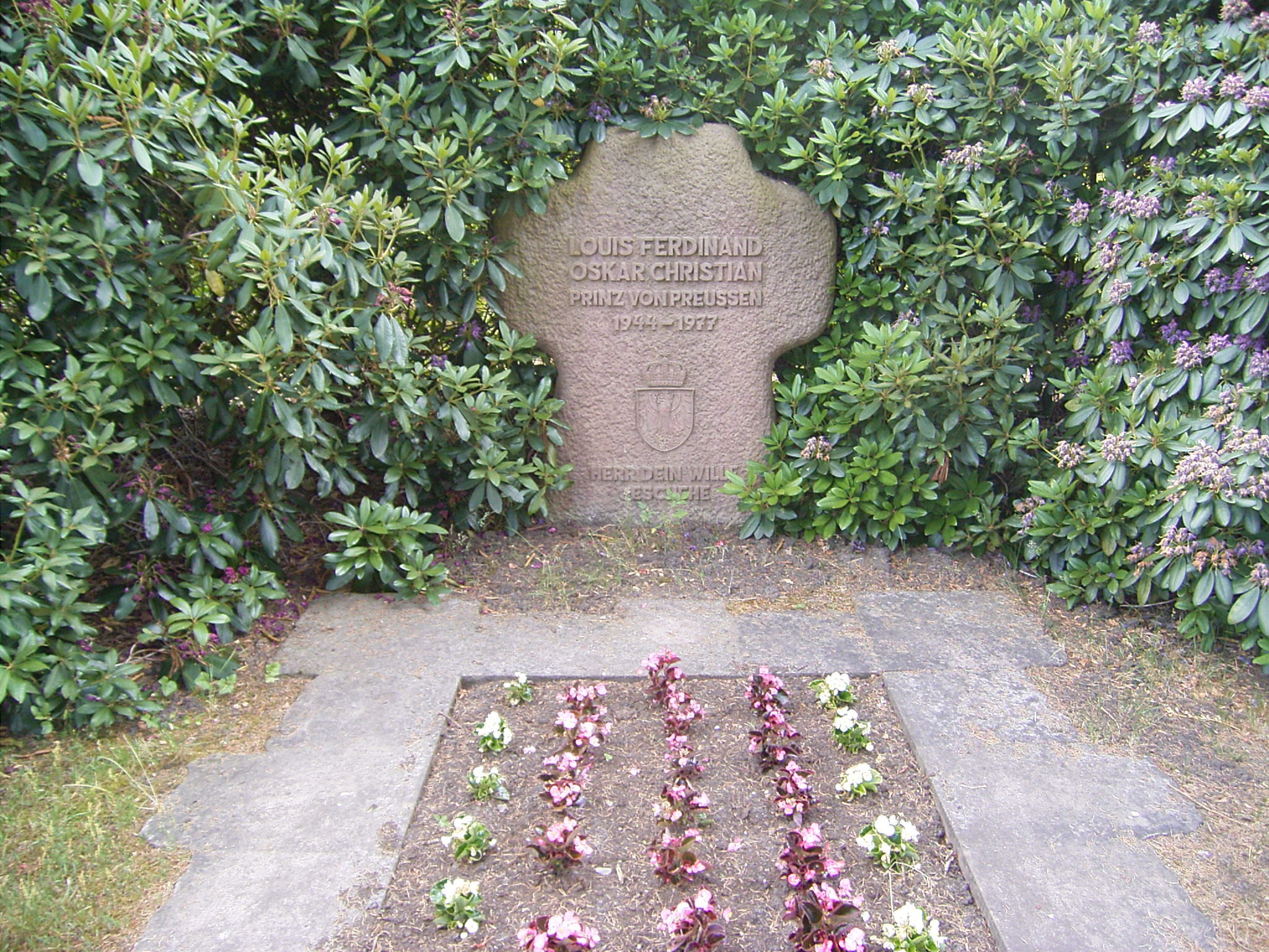 Grave of Louis Ferdinand, Fischerhude graveyard, Ottersberg