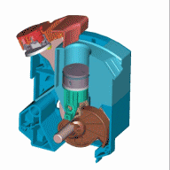 Cutaway diagram of a Coex mechanism