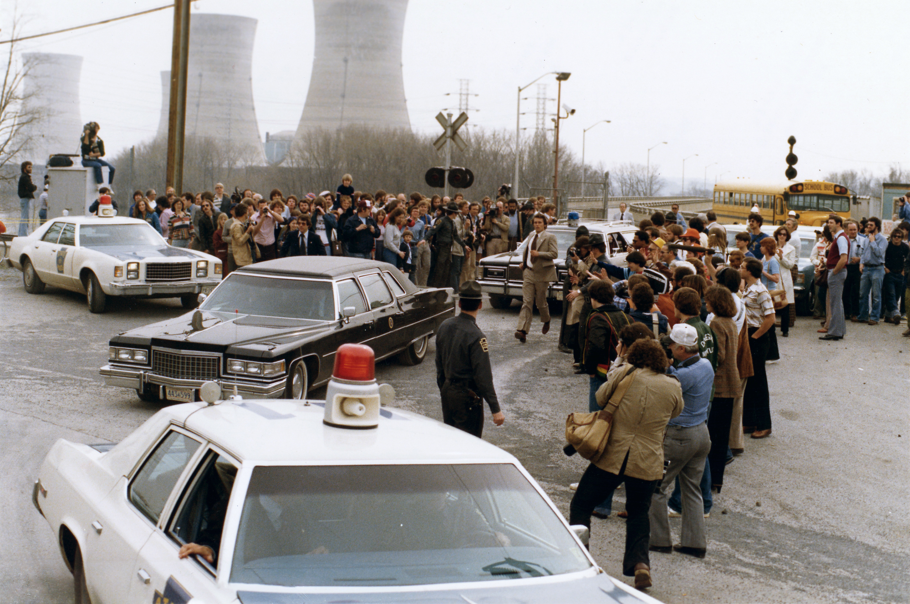 President Jimmy Carter leaving Three Mile Island for Middletown, Pennsylvania, April 1, 1979 President Jimmy Carter leaving Three Mile Island for Middletown, Pennsylvania, April 1, 1979