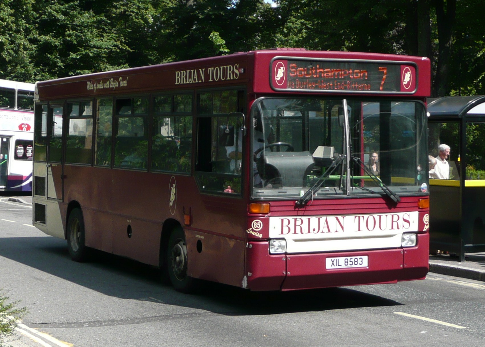 A Brijan Dennis Dart/Plaxton Pointer bus in service in Southampton on route 7.