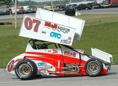 Ryan Litt competing at Baer Field Speedway, Ft. Wayne IN2006.