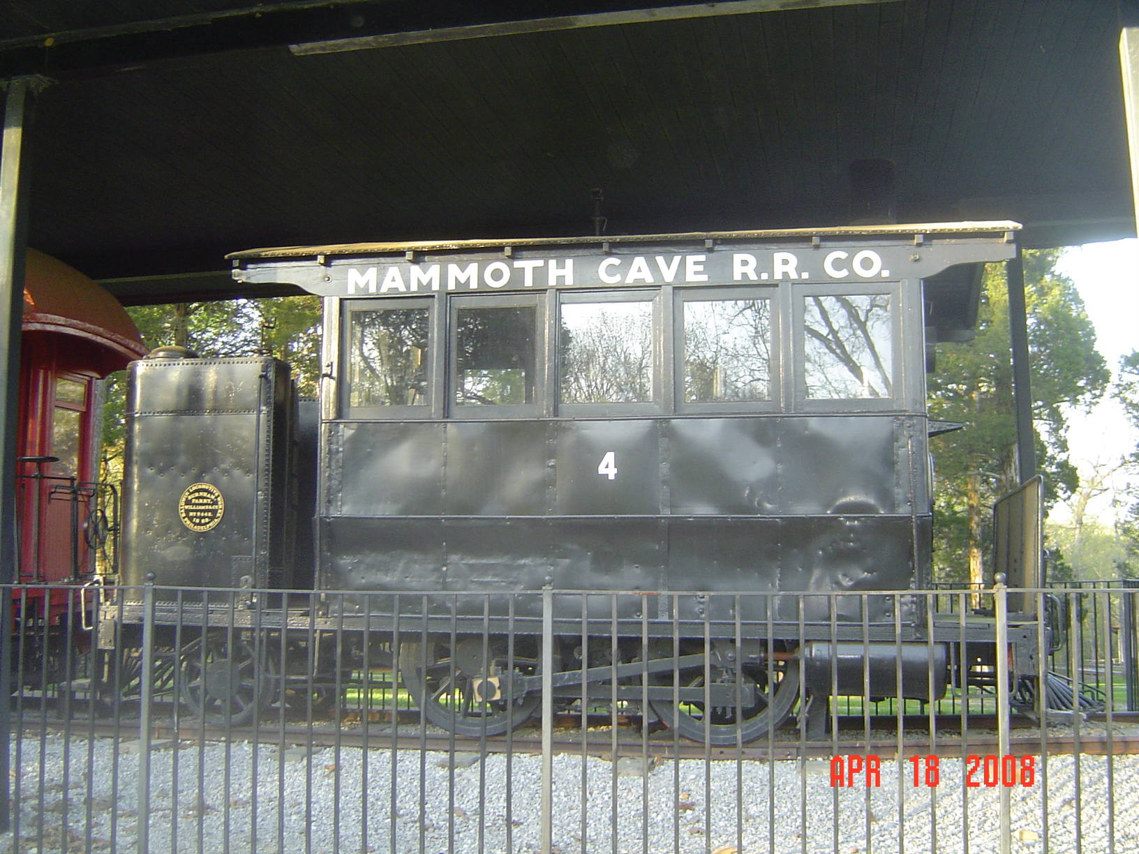 Mammoth Cave Dinkey Train "dummy" steam engine No. 4