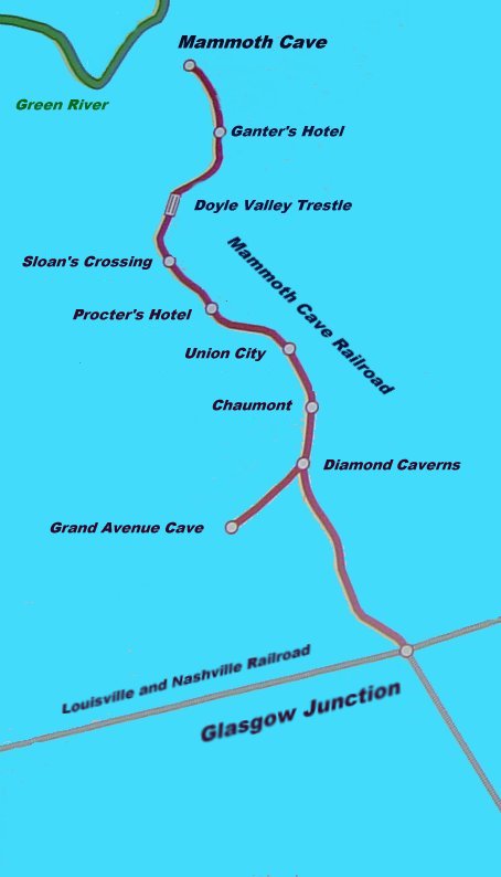 Mammoth Cave railroad spur line
