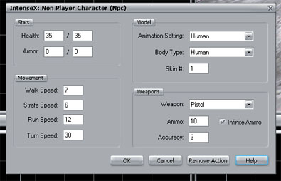 Adding an NPC action to an enemy