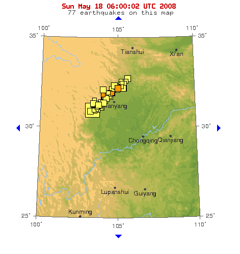 USGS map at 30°N,105°E, retrieved 2008-05-18, 06:00:02 UTC