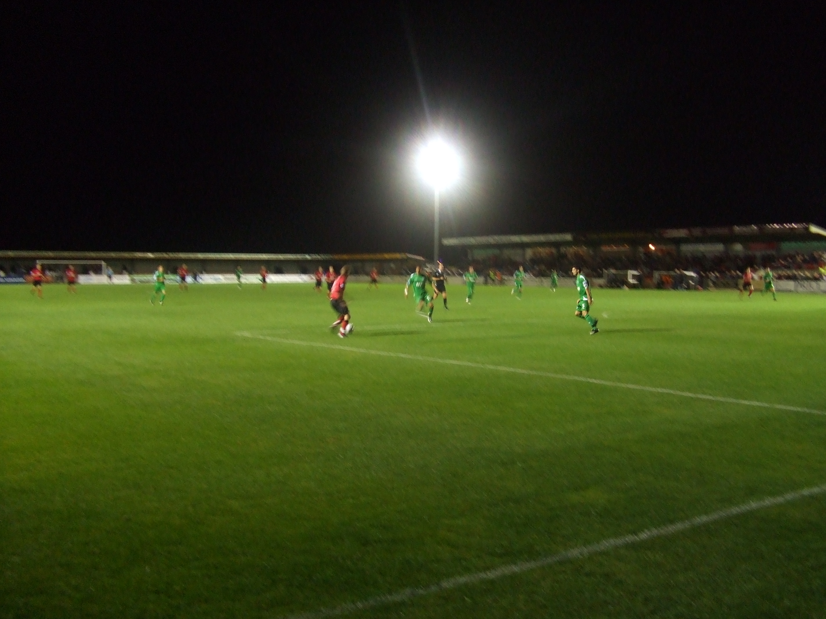 Eastbourne Borough against Forest Green Rovers 02/09/08.