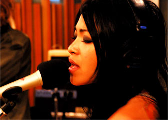 Band member Nikishita at Six Degree Studios at NOIDA Sector 18, INDIA