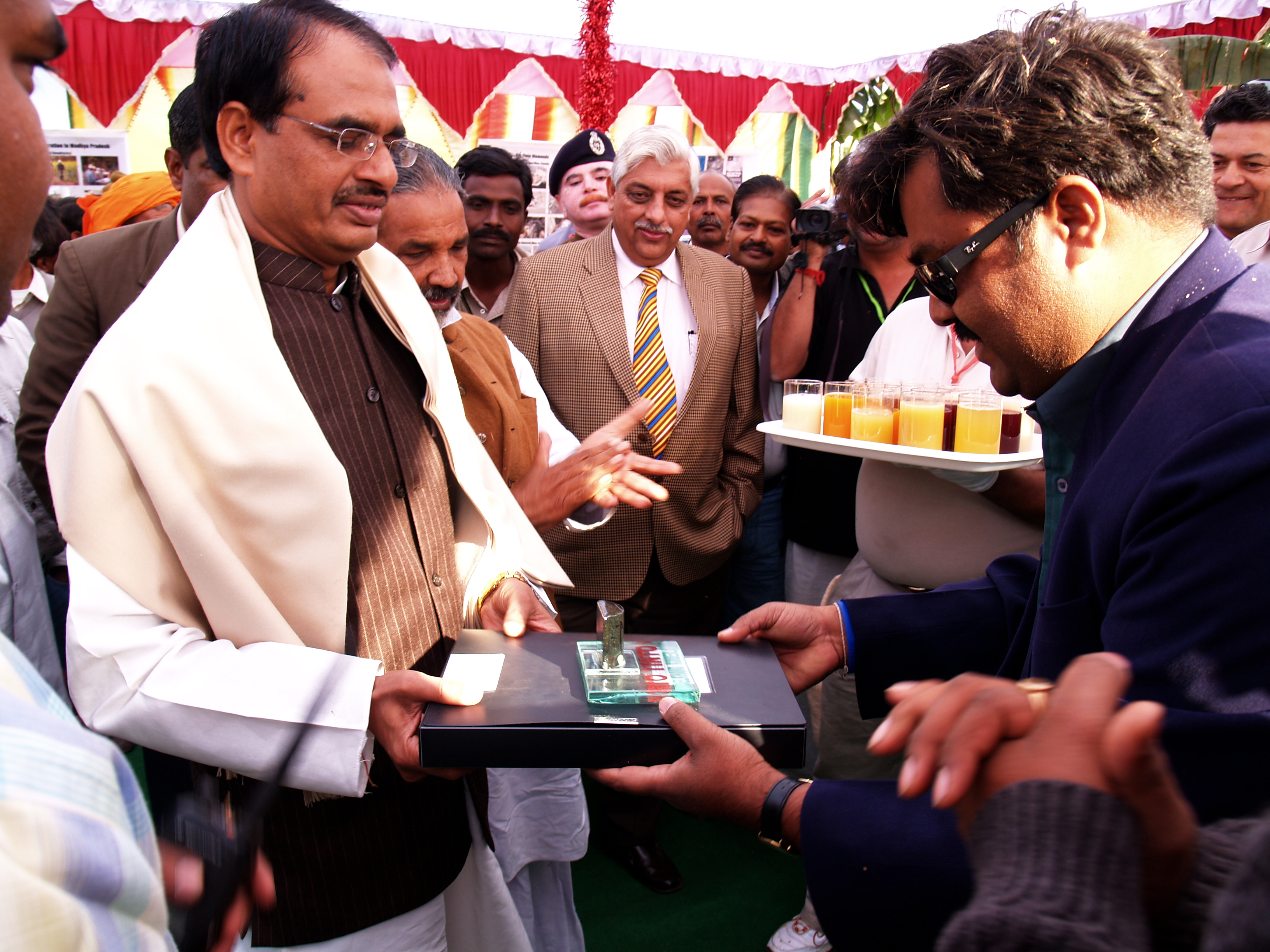 Madhya Pradesh Chief Minister Mr. Shivraj Singh Chauhan visits the site Madhya Pradesh Chief Minister Mr. Shivraj Singh Chauhan visits the site