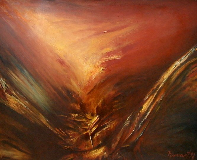One of Nuvart's paintings, Oil on canvas, 100 x 80 cm