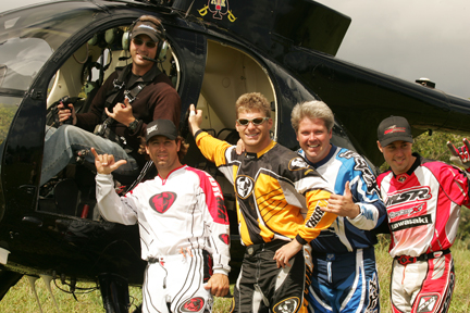 Jeremy McGrath, Greg Albertyn, Ken Faught, Steve Hatch